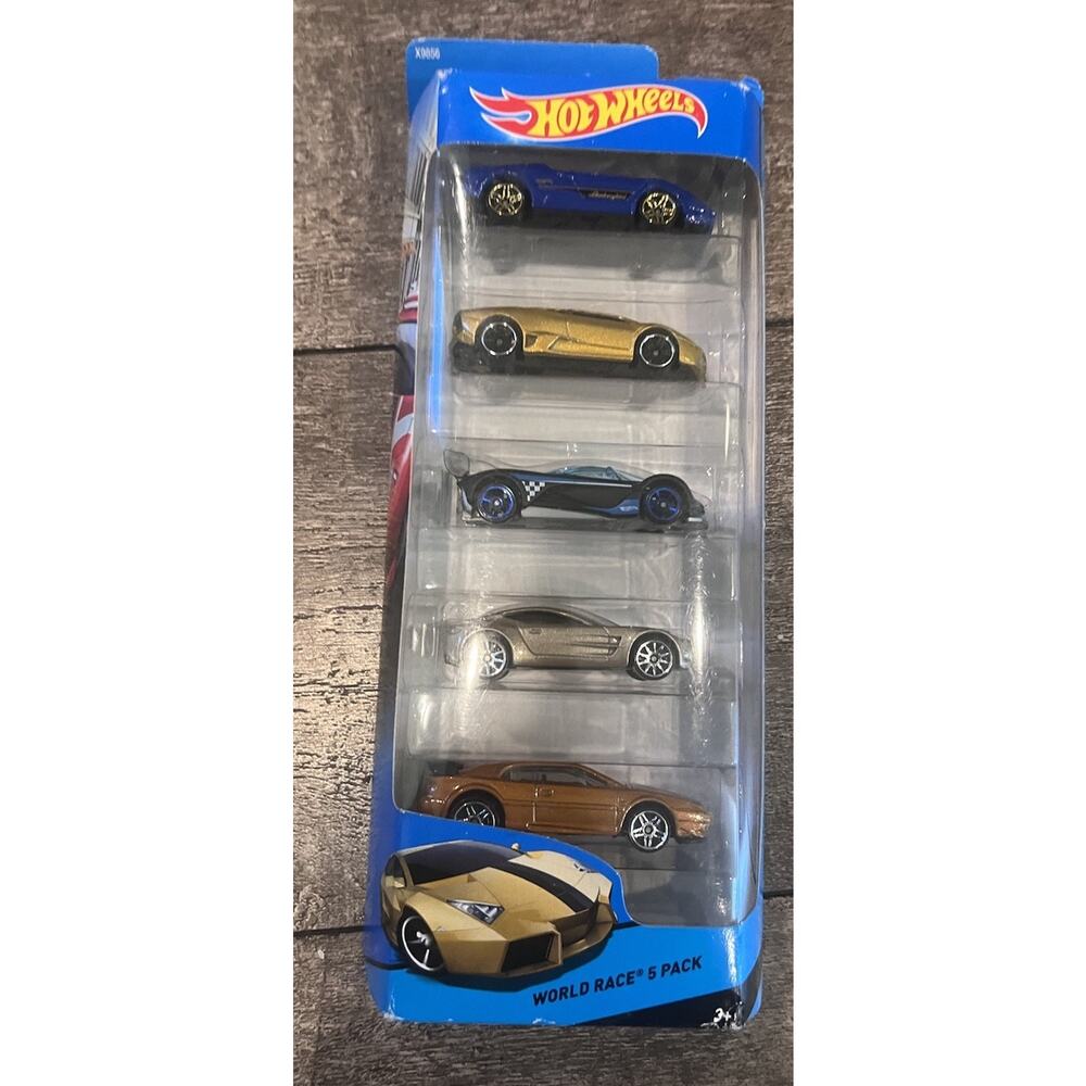 Hot Wheels World Race 5 Pack-New